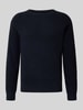 Blend Gebreide pullover met ronde hals, model 'DANTE' Donkerblauw