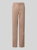 Brax Regular Fit Gerade Hose aus Lyocell-Mix mit Modal-Baumwoll-Anteil Modell 'MARY' Taupe