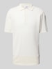 Lindbergh Relaxed Fit Poloshirt mit Knopfleiste Offwhite