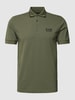 EA7 Emporio Armani Poloshirt mit Label-Print Oliv