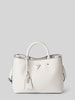 Guess Handtasche mit Label-Applikatikon Modell 'MERIDIAN' Ecru