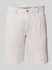 Colours & Sons Regular Fit Leinenshorts mit Gesäßtaschen Beige