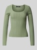 Vero Moda Slim Fit Strickpullover mit Viskose-Anteil Modell 'CECILIE' Schilf