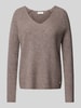 Fynch-Hatton Strickpullover mit V-Ausschnitt Taupe