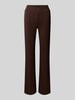 Tom Tailor Regular fit pantalon met elastische band Donkerbruin