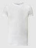 Casual Friday Slim fit T-shirt met stretch, model 'David' Wit
