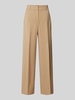 Weekend Max Mara Flared wollen broek met persplooien, model 'VISIVO' Camel