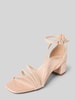 Tamaris Sandalette in schimmernder Optik mit Blockabsatz Rose Gold