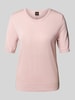 BOSS Orange Relaxed Fit Strickshirt aus Viskose-Mix mit Kaschmir Rosa
