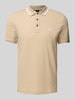 BOSS Regular Fit Poloshirt mit Label-Print Modell 'Parlay' Beige