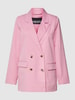 Pieces Blazer met reverskraag Roze