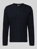 Blend Longsleeve mit kurzer Knopfleiste Modell 'BRAT' Black