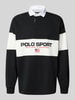 Polo Ralph Lauren Sweatshirt mit Polokragen und Label-Print Black