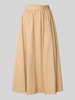 Liu Jo White Plooirok van zuiver katoen met brede band Beige