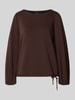 s.Oliver BLACK LABEL Bluza o kroju relaxed fit z mieszanki wiskozy Ciemnobrązowy