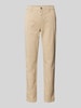 MAC Slim Fit Chino mit verkürztem Schnitt Modell 'TURN UP' Beige