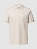 CK Calvin Klein Poloshirt mit Label-Detail Sand