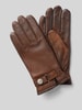 Roeckl Handschoenen van schapenleer met touch-functie model 'Stanton' Donkerbruin