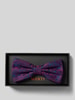 MONTI Seidenfliege mit Paisley-Muster Modell 'Flavio' Aubergine