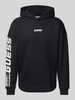 Guess Activewear Hoodie mit Label-Detail Modell 'DALIM' Black