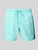 Quiksilver Badehose mit Label-Detail und elastischem Bund Tuerkis