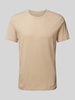 Knowledge Cotton Apparel T-Shirt mit Label-Detail Sand Melange