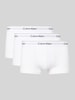 Calvin Klein Underwear Trunks mit elastischem Label-Bund im 3er-Pack Weiss