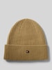 Tommy Hilfiger Beanie van puur kasjmier Camel