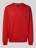 Lerros Sweatshirt met labelpatch Rood