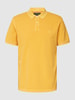 Marc O'Polo Poloshirt met labelstitching Geel
