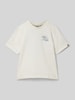 Garcia T-Shirt mit Label-Print Offwhite