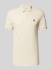 Polo Ralph Lauren Tailored Fit Poloshirt mit Logo-Stitching Sand