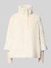 Zero Jack van imitatiebont met opstaande kraag Ecru