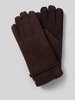 Roeckl Handschuhe aus echtem Lammfell Modell 'Bergen' Dunkelbraun