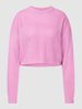 Only Gebreide pullover in riblook, model 'MALAVI' Roze