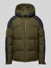 Jack & Jones Steppjacke mit Kapuze Modell 'AERO' Oliv