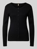 Soyaconcept Strickjacke mit Rundhalsausschnitt Modell 'Dollie' Black