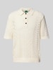 ANNARR Regular fit poloshirt met knoopsluiting, model 'MANI' Offwhite