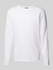 Roy Robson Longsleeve mit Rundhalsausschnitt Weiss