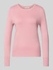 Christian Berg Woman Sweter z dzianiny z prążkowanymi wykończeniami Brudnoróżowy