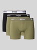 BOSS Regular fit boxershort van katoenmix in een set van 3 stuks Olijfgroen