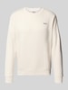 Pepe Jeans Regular fit sweatshirt van katoenmix, model 'MACBETH' Offwhite