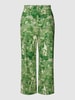 Max Mara Studio Broek met all-over motief, model 'CALERNO' Groen