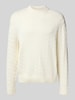 SELECTED HOMME Relaxed fit pullover van puur katoen, model 'PHILIP' Offwhite