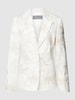 White Label Blazer met all-over print Offwhite