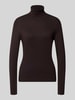 Christian Berg Woman Longsleeve mit Rollkragen Schoko