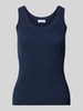 Esprit Tanktop in Ripp-Optik Marine