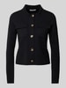 Christian Berg Woman Strickjacke mit Knopfleiste Black