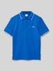 Boss Poloshirt met labeldetails Koningsblauw