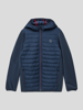 Jack & Jones Steppjacke mit Label-Print Marineblau